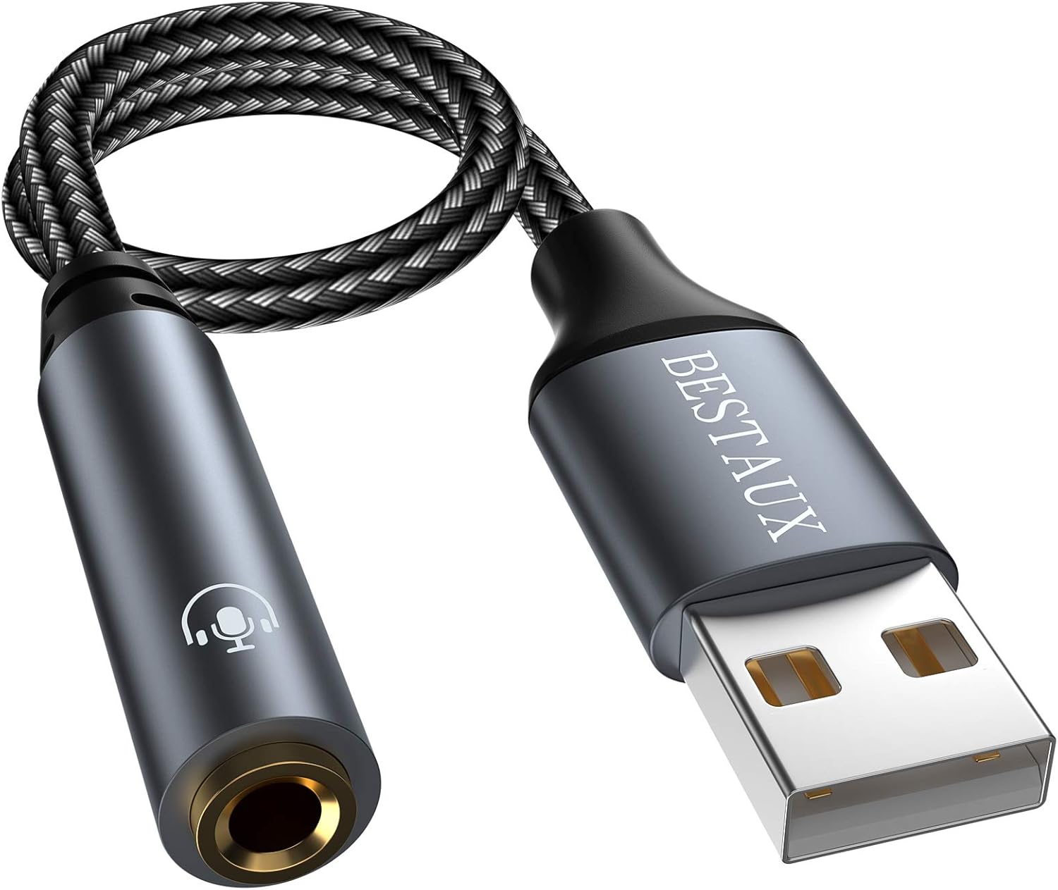 KM USB TO MIC + EARPHONE CONNECTOR